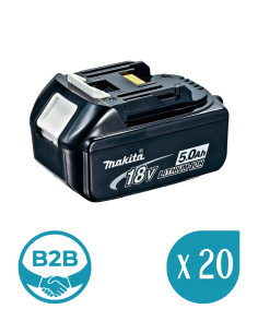 Pack de 20 Baterías Makita BL1850B 18V 5.0Ah | TodoTaladros