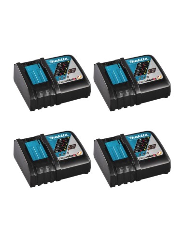 Pack de 4 cargadores MAKITA DC18RC