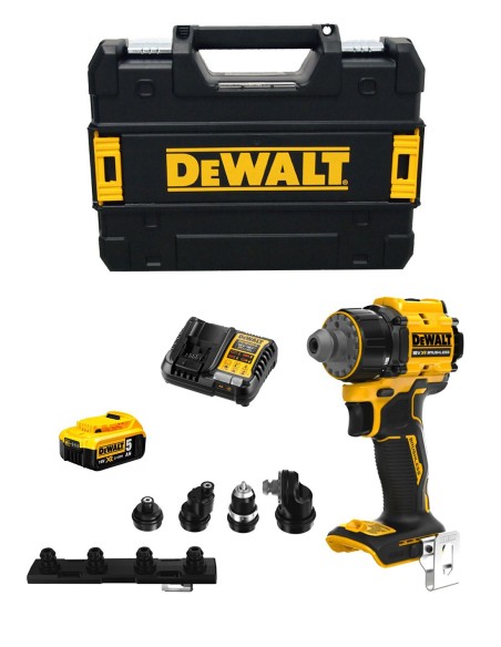 Taladro Atornillador DeWALT DCD803P1T (1 x 5,0 Ah + DCB1104 + TSTAK II)