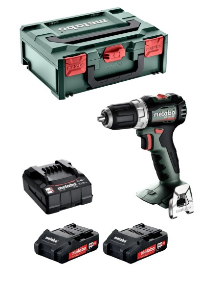Taladro atornillador METABO BS 18 L BL (2 x 2,0 Ah + SC 36 + MetaBOX 145)