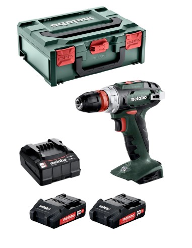 Perceuse-Visseuse METABO BS 18 Quick (2 x 2,0 Ah + SC 36 + MetaBOX 145)