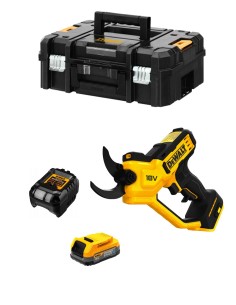 Tijeras de podar DeWALT DCMPP568E1T (1 x 1,7 Ah Powerstack + DCB1102 + TSTAK II)
