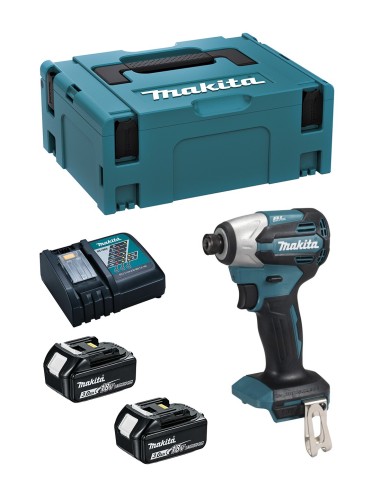 Visseuse à Chocs MAKITA DTD158RFJ (2 x 3,0 Ah + DC18RC + MAKPAC 3)