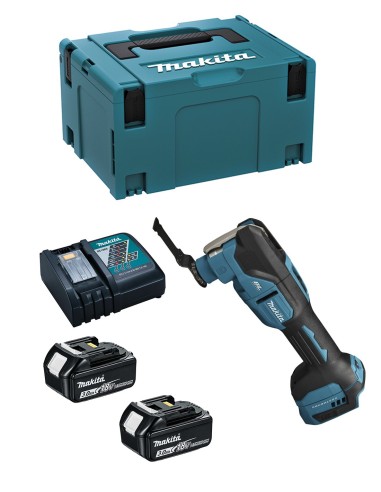 Multi-Herramienta MAKITA DTM53RFJ (2 x 3,0 Ah + DC18RC + MAKPAC 3)