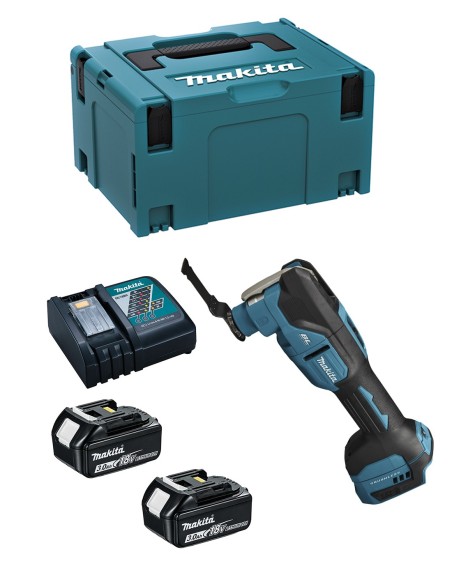 Multi-Herramienta MAKITA DTM53RFJ (2 x 3,0 Ah + DC18RC + MAKPAC 3)
