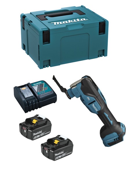Multi Tool MAKITA DTM53RXJ (2 x 6,0 Ah + DC18RC + MAKPAC 3)
